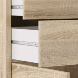 Wyld Haus Dris Natural Oak Effect Bookcase With 1 Shelf And 4 Drawers - thumbnail 8