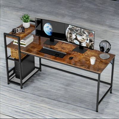 Rafaelo Mobilia Industrial 4 Tier Writing Desk 160Cm Wide - image 1