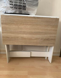 Dining Table Small Breakfast Desk Folding Space Saving Modern Kitchen - thumbnail 4