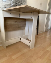 Dining Table Small Breakfast Desk Folding Space Saving Modern Kitchen - thumbnail 5