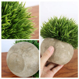 3 Pack Artificial Plants In Grey Pots, 9.5 X 13 Cm, For Living Room, Balcony, Bedroom, Table Decoration - thumbnail 3
