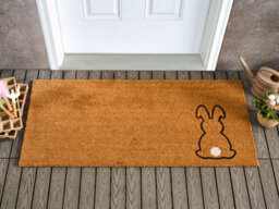 Beliani Doormat Lingayen Natural 55 X 120 Cm Rabbit Coir - thumbnail 2