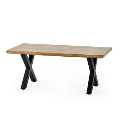 Oakham Fairmont Contemporary Coffee Table In Oak And Black - image 1