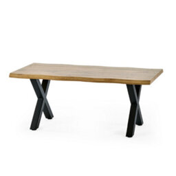 Oakham Fairmont Contemporary Coffee Table In Oak And Black - thumbnail 1