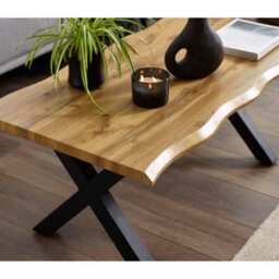 Oakham Fairmont Contemporary Coffee Table In Oak And Black - thumbnail 6