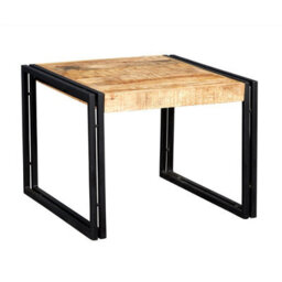 Wyld Haus Toivakka Industrial Reclaimed Wood And Metal Small Coffee Table - thumbnail 2
