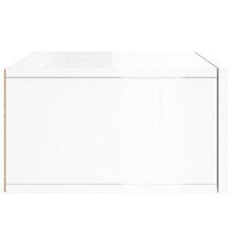 Berkfield Durable Wall-Mounted Bedside Cabinets 2 Pcs High Gloss White 35X35X20 Cm - thumbnail 8