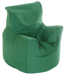 Bean Lazy Cotton Twill British Racing Green Bean Bag Arm Chair Toddler Size - thumbnail 2