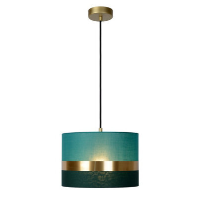 Lucide Extravaganza Tusse Retro Pendant Light 30Cm - 1Xe27 - Green - image 1