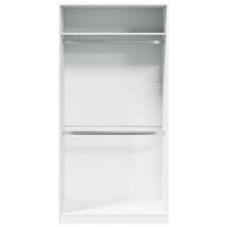 Walplus Wardrobe White 100X50X200 Cm Engineered Wood - thumbnail 4