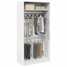Walplus Wardrobe White 100X50X200 Cm Engineered Wood - thumbnail 1