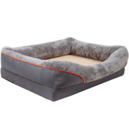 Bingopaw 3Xl Dog Bed Orthopedic Dog Sofa Memory Foam Mattress Calming Couch Rim Pillow, 135X100X33Cm - thumbnail 7