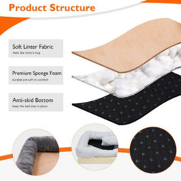 Bingopaw 3Xl Dog Bed Orthopedic Dog Sofa Memory Foam Mattress Calming Couch Rim Pillow, 135X100X33Cm - thumbnail 8