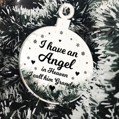 Red Ocean Beautiful Grandad Memorial Christmas Tree Decoration - image 1