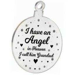 Red Ocean Beautiful Grandad Memorial Christmas Tree Decoration - thumbnail 5
