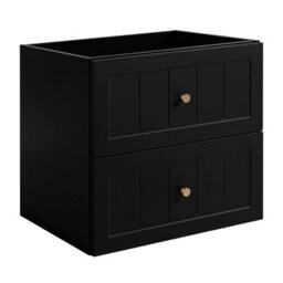 Heze Furniture Gusto Scandi Style Bathroom Wall Cabinets Vanity Unit With Worktop Set 35Cm & 60Cm  - Black & Oak - thumbnail 2