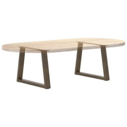 Berkfield Coffee Table Legs V-Shape 2 Pcs Natural Steel 70X(42-43.3) Cm Steel - thumbnail 8