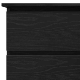 Berkfield Black Oak Corner Desk, 145X100X76 Cm, Made Of Engineered Wood - thumbnail 8