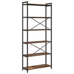 Berkfield Modern Bookcase Smoked Oak 80 X 30 X 188 Cm Engineered Wood - thumbnail 7