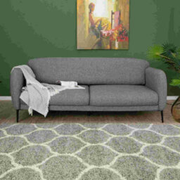 The Rugs Moroccan Shaggy Rugs And Runners Soft Fluffy Trellis Design High Pile Grey And Ivory  Living Room Kitchen Hallway 610 - thumbnail 8