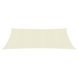 Berkfield Sunshade Sail 160 G/m2 Cream 2.5X4 M Hdpe - thumbnail 2