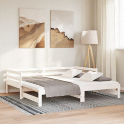 Walplus Pull-Out Day Bed Without Mattress White 80X200 Cm - thumbnail 4