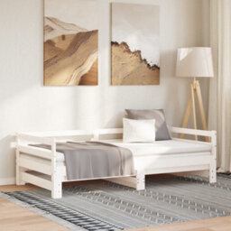 Walplus Pull-Out Day Bed Without Mattress White 80X200 Cm - thumbnail 1