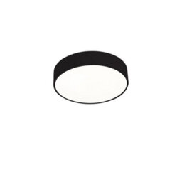 Luminosa Lighting Luminosa Caprice Led Round Flush Ceiling Light Black 33Cm 2720Lm 3000K