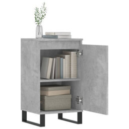 Berkfield Sideboards 2 Pcs Concrete Grey 40X35X70 Cm Engineered Wood - thumbnail 4