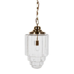 Glasshouse Brass Clear Glass Hallway Pendant Light - Se Home - thumbnail 1