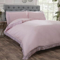 Rapport Home Tia Trellis Tasseled Duvet Set With Pillowcase - thumbnail 1