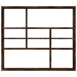 Vidaxl Wall Shelf Smoked Oak 90X16X78 Cm Engineered Wood - thumbnail 4