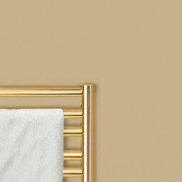 Rearo Selkie Mdf Bathroom Shower Wall Panel (H)2420mm X (W)1180mm X (D)11mm Tongue & Groove - Golden Fudge Matte Finish