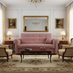 Viva Iii Sofa Bed With Sleeping Function And Storage Polyurethane Foam Wave Spring Metal Legs 168X85X98Cm Pink - thumbnail 3