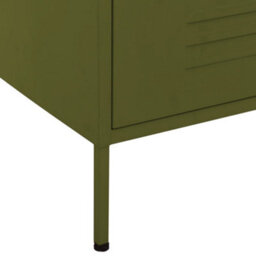 Berkfield Chest Of Drawers Olive Green 80X35X101.5 Cm Steel - thumbnail 7