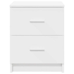 Berkfield Bedside Cabinets 2 Pcs With 2 Drawers White 40X36X50 Cm - thumbnail 4
