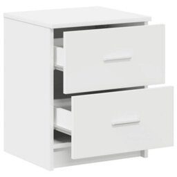 Berkfield Bedside Cabinets 2 Pcs With 2 Drawers White 40X36X50 Cm - thumbnail 5