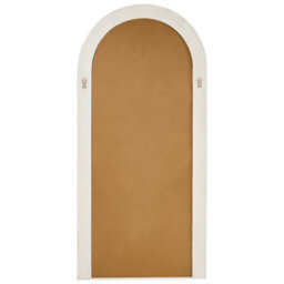 Beliani Wall Mirror Dijon 80 Cm 170 Cm Wood Off-White - thumbnail 4
