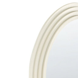 Beliani Wall Mirror Dijon 80 Cm 170 Cm Wood Off-White - thumbnail 5