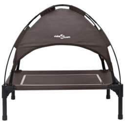 Walplus Brown Dog Bed S Steel Frame Raised Pet Bed Indoor Outdoor - thumbnail 4