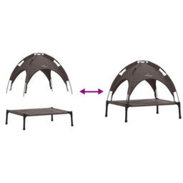 Walplus Brown Dog Bed S Steel Frame Raised Pet Bed Indoor Outdoor - thumbnail 9