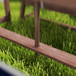 Aiyaplay Kids Picnic Table, Wooden Kids Garden Furniture With Umbrella - thumbnail 8