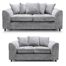 Chenille Shark / 3 & 2 Sofa Set - thumbnail 1