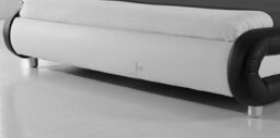Home Detail Galaxy Faux Leather King Bed Frame With Led, Black/white - thumbnail 3
