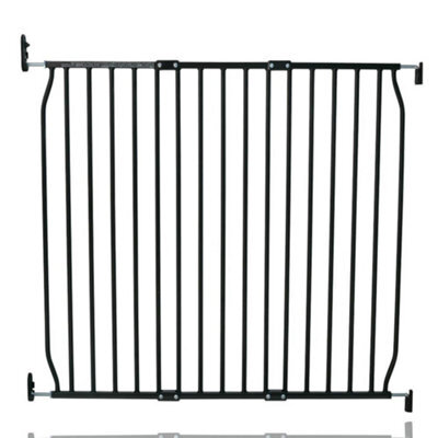 Safetots Screw Fit Metal Baby Gate, Black, 100Cm - 110Cm - image 1