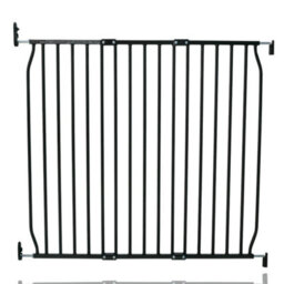 Safetots Screw Fit Metal Baby Gate, Black, 100Cm - 110Cm - thumbnail 1