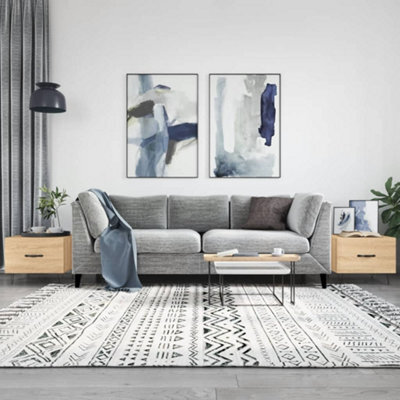 Walplus Coffee Tables 2 Pcs Sonoma Oak 50X50X40 Cm Engineered Wood - image 1