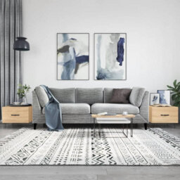 Walplus Coffee Tables 2 Pcs Sonoma Oak 50X50X40 Cm Engineered Wood - thumbnail 1