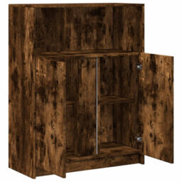Berkfield Sideboard With Led Smoked Oak 77X34X100 Cm Engineered Wood - thumbnail 9