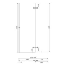 FNX Bathrooms 1700 X 700 mm Single-Ended Bath With Waterproof Front Panel Semi-Framed Chrome Bath Screen & Matching Chrome Bath Waste - thumbnail 6